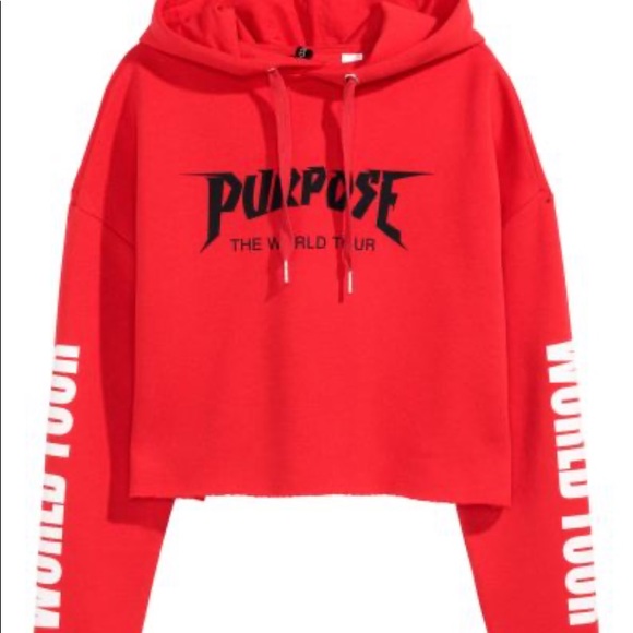 Sweaters - PURPOSE TOUR cropped hoodie